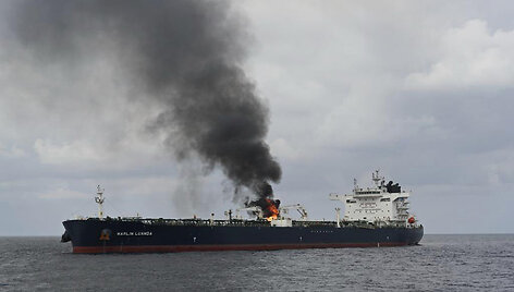 Husių atakuotas tanklaivis &bdquo;Marlin Luanda&ldquo;