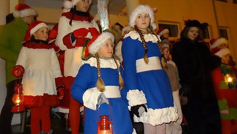 Kalėdų eglės įžiebimas Tel&scaron;iuose