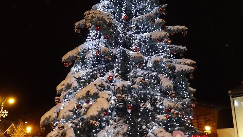 Kalėdų eglės įžiebimas Tel&scaron;iuose