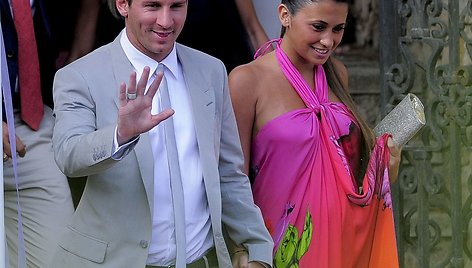 Lionelis Messi ir Antonella Roccuzzo