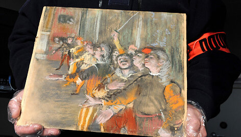 Edgaro Degas paveikslas &bdquo;Choristai&ldquo;