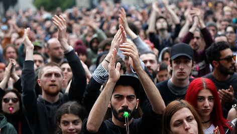 Protestai Tbilisyje