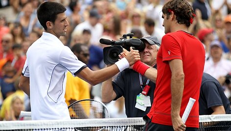 Novakas Džkovičius ir Rogeris Federeris
