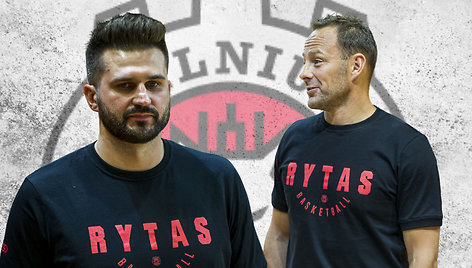 Linas Kleiza ir Rolandas Jarutis