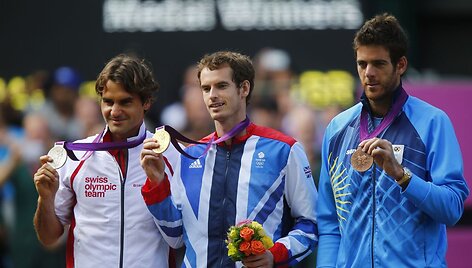 Rogeris Federeris, Andy Murray ir Juanas Martinas del Potro