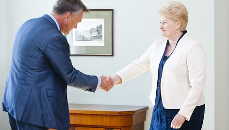 Robertas Dargis ir Dalia Grybauskaitė