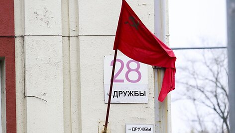 Į sostinės Kauno gatvę grįžo sovietmetis