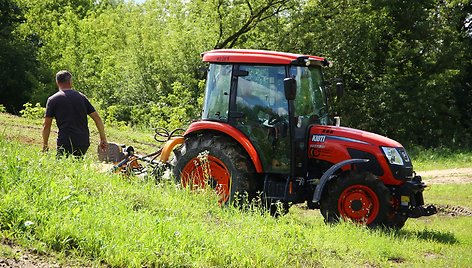 Užlieta dalis Panevėžio motokroso trasos