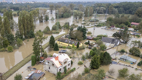 Užlieta Čekijos Ostrava