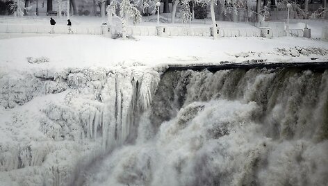 Už&scaron;alęs Niagaros krioklys