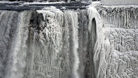 Už&scaron;alęs Niagaros krioklys