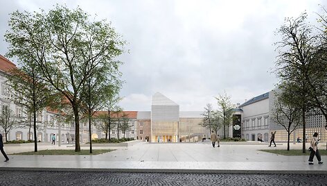 Jonu&scaron;o Radvilos rūmų vizualizacija