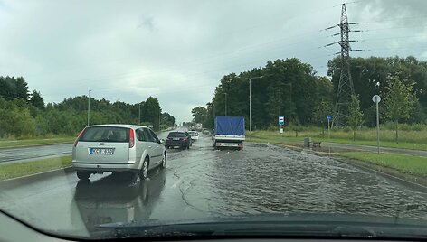 Klaipėdos Liepų g. po liūties