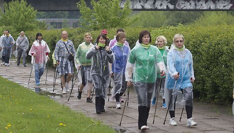 &Scaron;iaurieti&scaron;kojo ėjimo žygio dalyviai