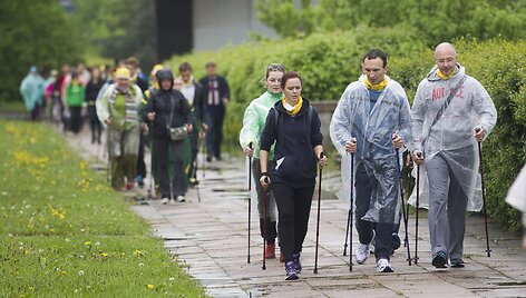 &Scaron;iaurieti&scaron;kojo ėjimo žygio dalyviai