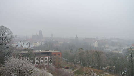 Gdanskas iš apžvalgos aikštelės