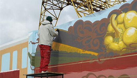 Kaune kuriamas grafitis