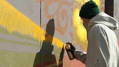 Kaune kuriamas grafitis