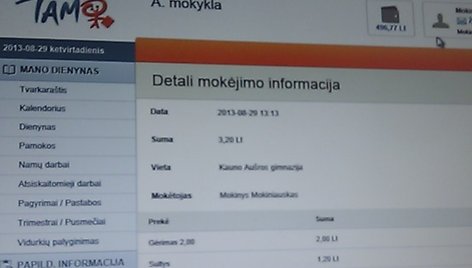 Elektroninio moksleivio pažymėjimo sistema