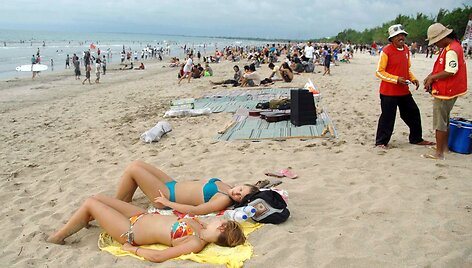 Balyje turistams spalio 12 dieną patariama būti budriems