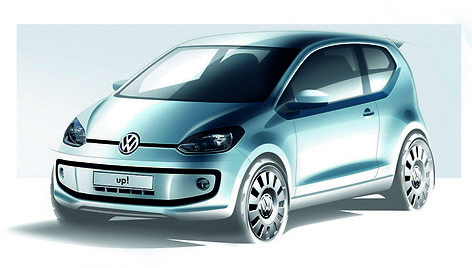 &bdquo;Volkswagen Up!&ldquo; eskizas