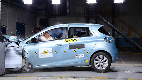 „Renault Zoe“ „Euro NCAP“ avarijų bandymuose