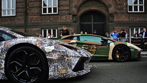 Gumball 3000 automobiliai prieš oficialų startą
