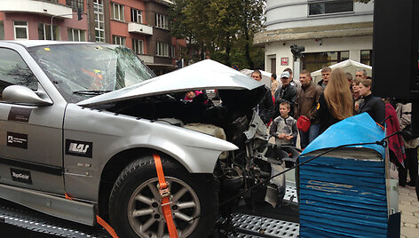 Sudaužyto automobilio ekspozicija