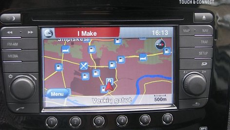 „Opel Corsa" navigacinė įranga