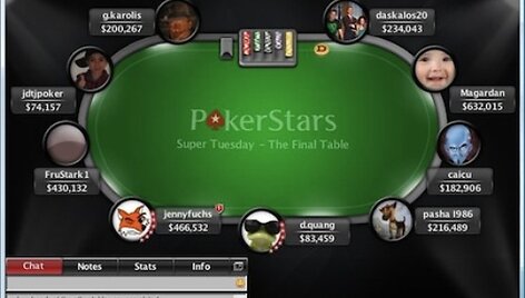 Situacija "Super Tuesday" finalo starte / PokerStarsBlog.com nuotr.
