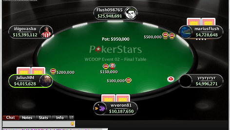 Lietuvis "JuliusMM" WCOOP finale / PokerStars.net nuotr.