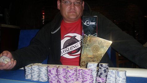 "Žvejo i&scaron;&scaron;ūkio" čempionas Saulius Konsevičius / PokerNews LT nuotr.