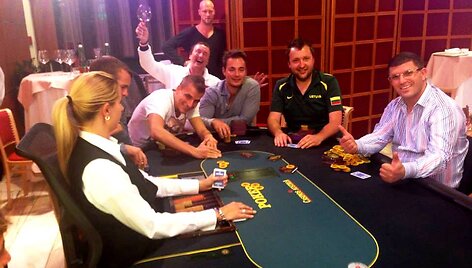 Antanas Guoga pokerio žaidime Vokietijoje / asm. archyvo nuotr.