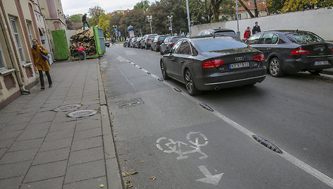 Dviračių takas Rūdninkų gatvėje