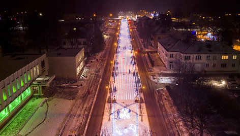 Šventėms pasiruošusios Širvintos