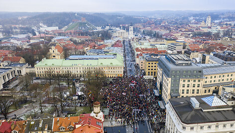 Masinė protesto akcija &bdquo;Paskutinis skambutis&ldquo;