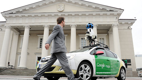 „Street View“ automobiliai Vilniuje