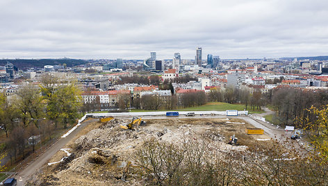 Profsąjungų rūmų ant Tauro kalno neliko per mažiau nei mėnesį