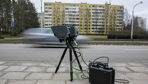 Vilniuje pristatytas jau veikiantis mobilus greičio matuoklis