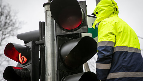 Vilniuje grąžinamos lentelės su žaliomis rodyklėmis