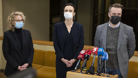 Au&scaron;rinė Armonaitė, Viktorija Čmilytė-Nielsen, Gabrielius Landsbergis