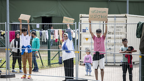 Migrantai Druskininkų užkardoje