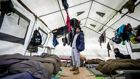 Migrantų gyvenimo sąlygos Pu&scaron;kų pasienio užkardoje