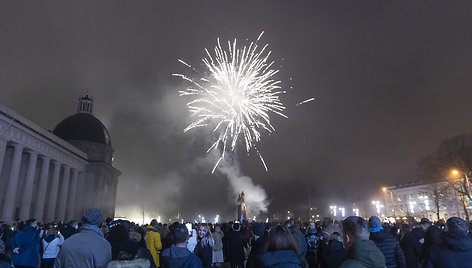 Vilnius pasitinka 2022-uosius metus