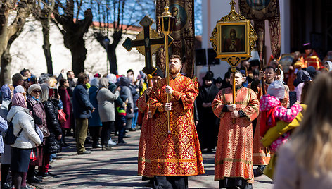 Procesija už Lietuvos stačiatikių vienybę ir karo Ukrainoje stabdymą