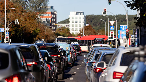 Automobilių spūstys Vilniuje