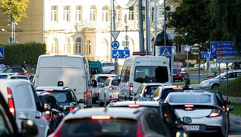 Automobilių spūstys Vilniuje