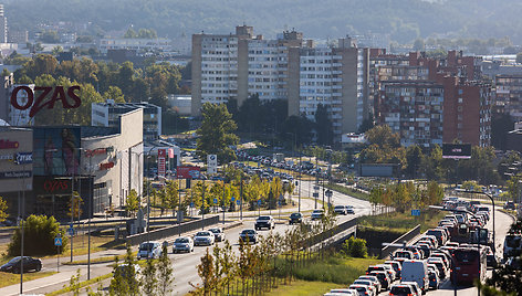 Automobilių spūstys Vilniuje