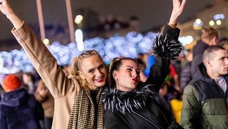 Naujųjų metų sutikimas Vilniaus Katedros aik&scaron;tėje