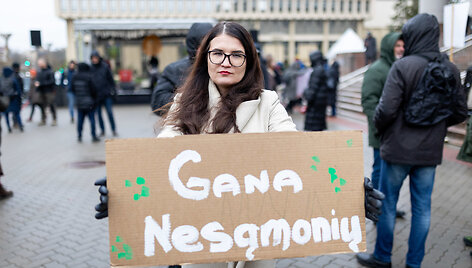 Protestas dėl mi&scaron;kų kirtimo